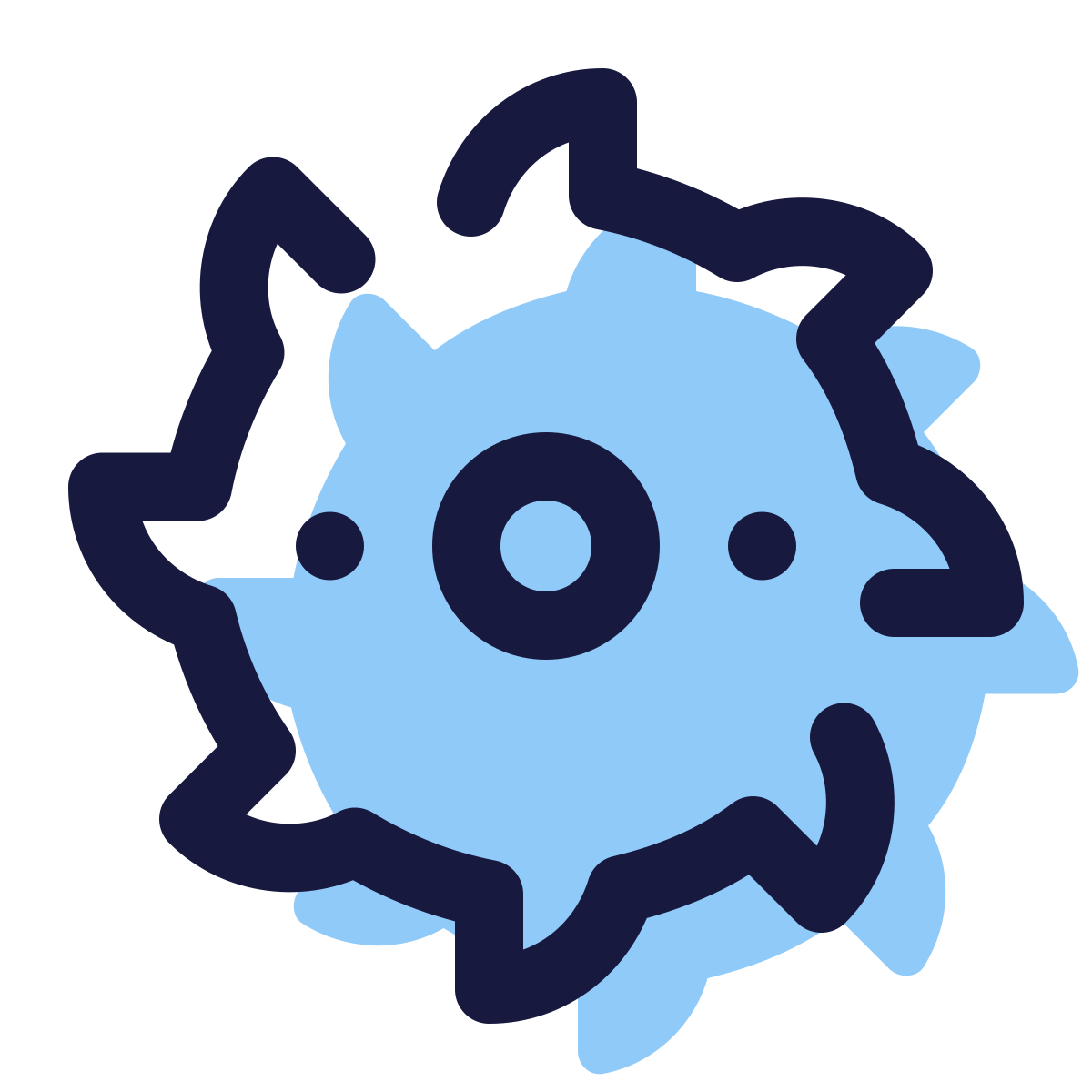 pulsar color style saw blade icon