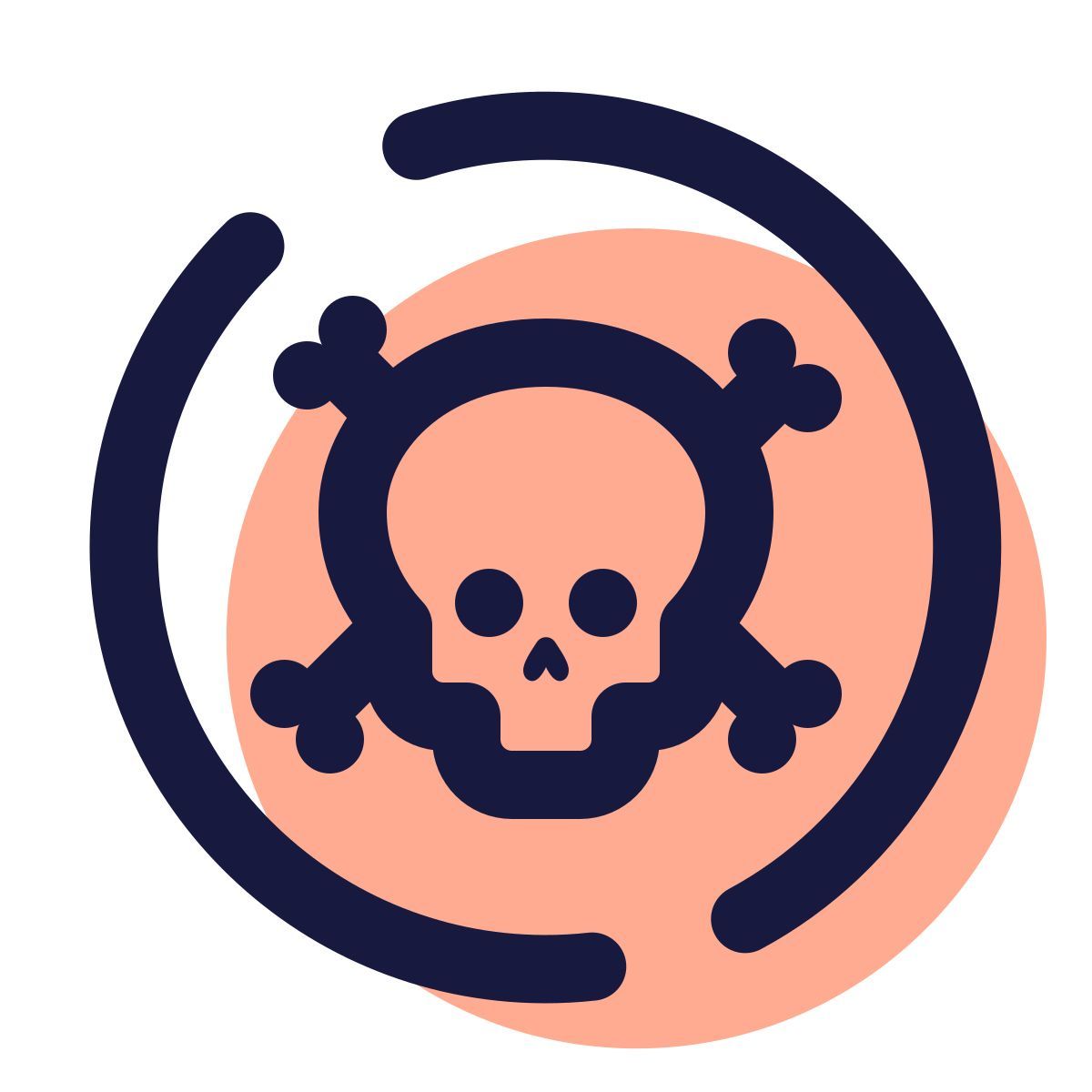 pulsar color style pulsante di autodistruzione icon