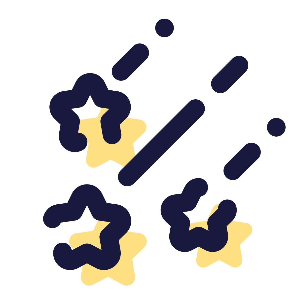 pulsar color style shooting stars icon