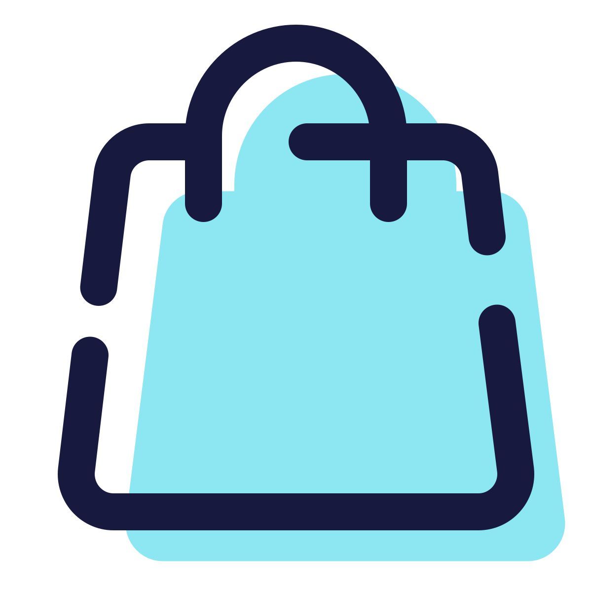 pulsar color style borsa della spesa icon