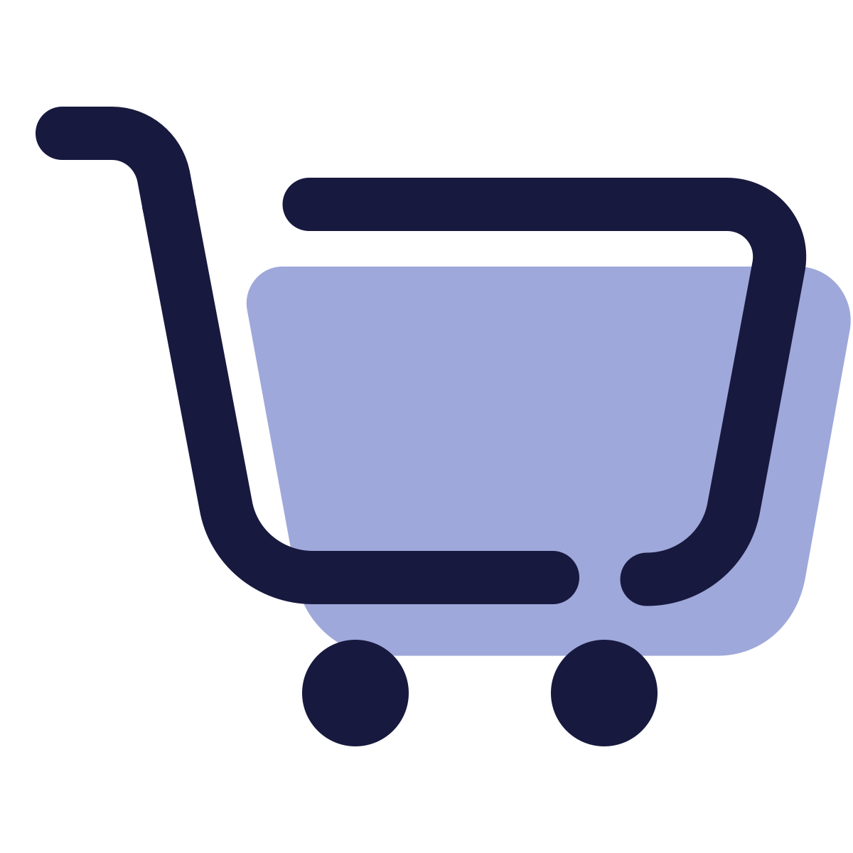pulsar color style shopping cart icon