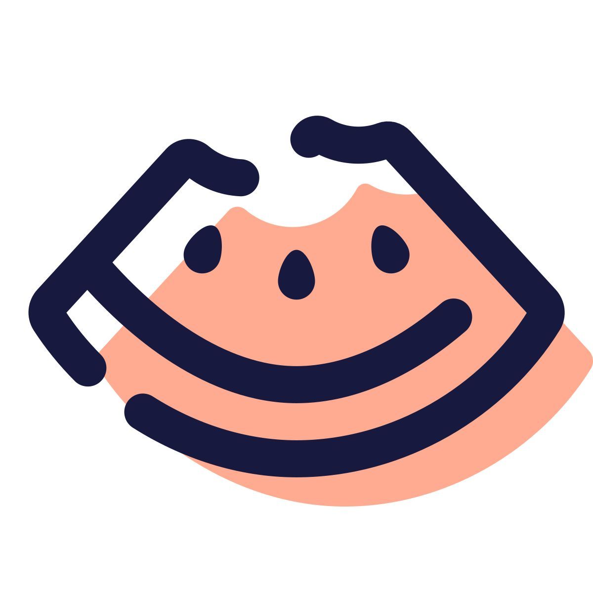 pulsar color style 수박 한 조각 icon