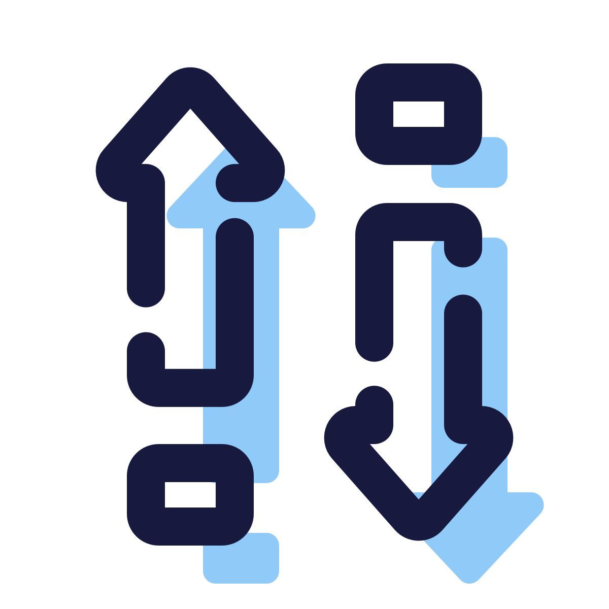 pulsar color style 排序箭头 icon