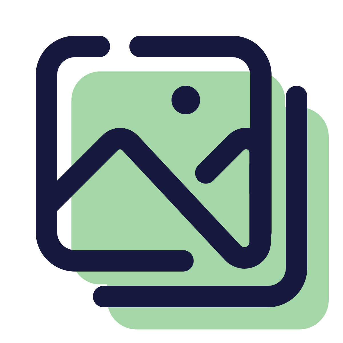 pulsar color style stack of photos icon