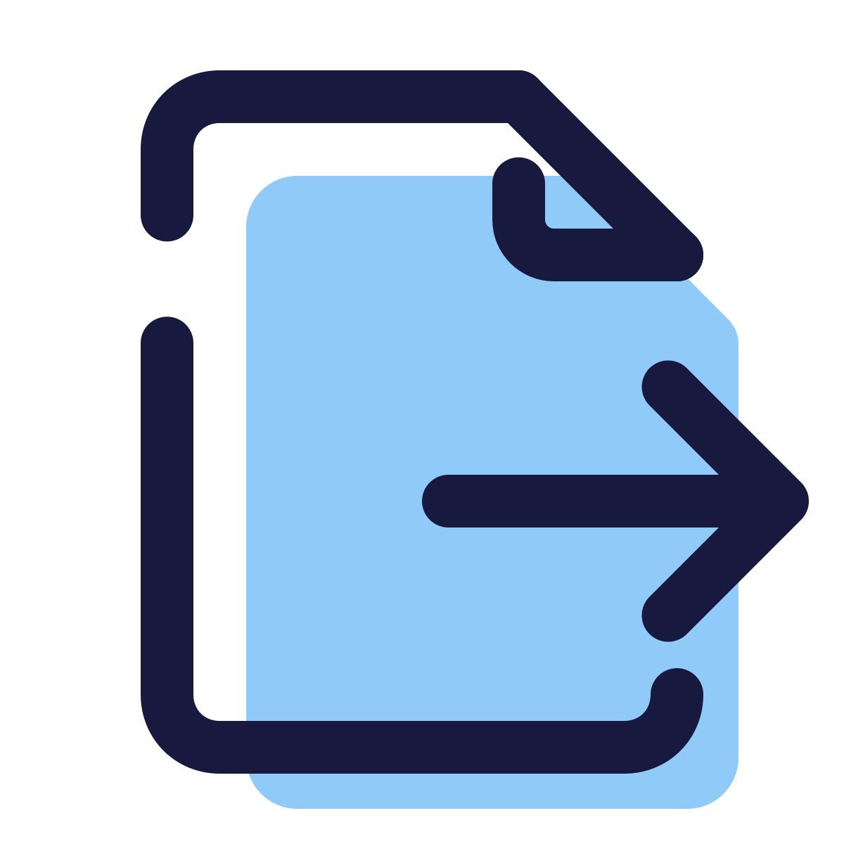 pulsar color style enviar documento icon