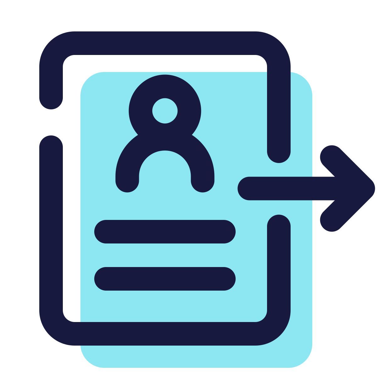 pulsar color style enviar currículum icon