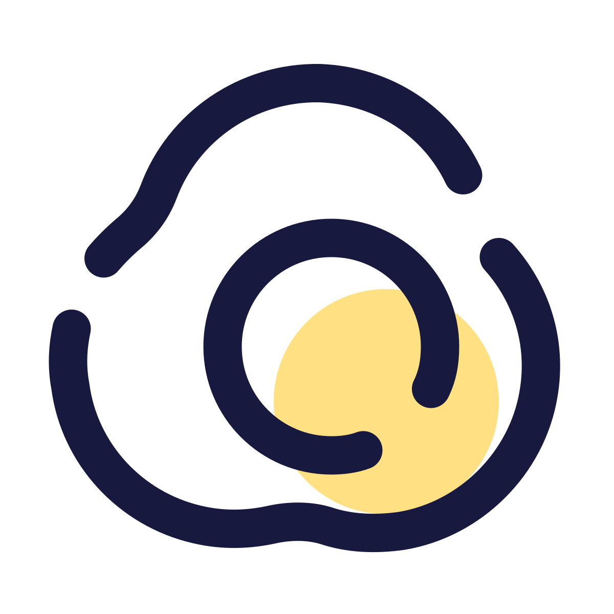 pulsar color style sunny side up eggs icon