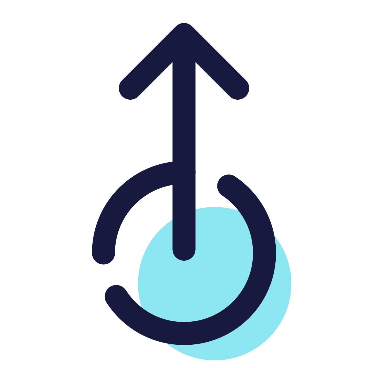 pulsar color style swipe up icon