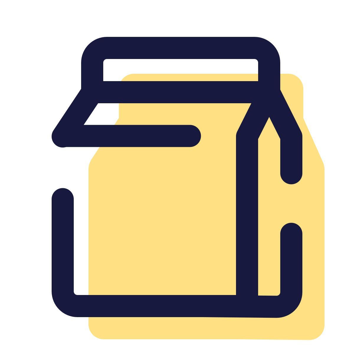 pulsar color style take away food icon