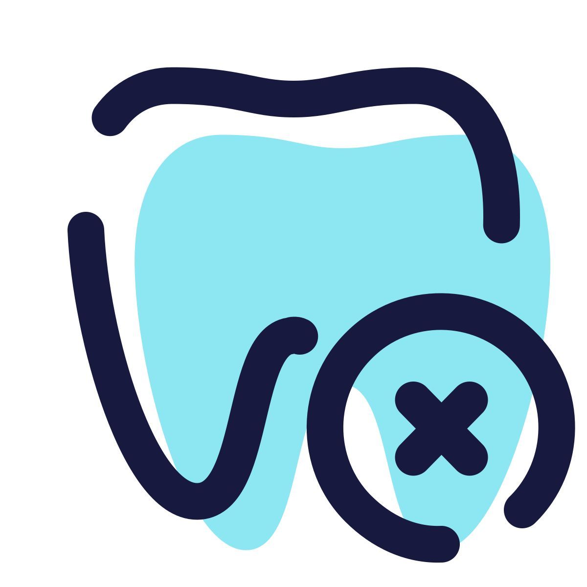 pulsar color style estrazione di un dente icon