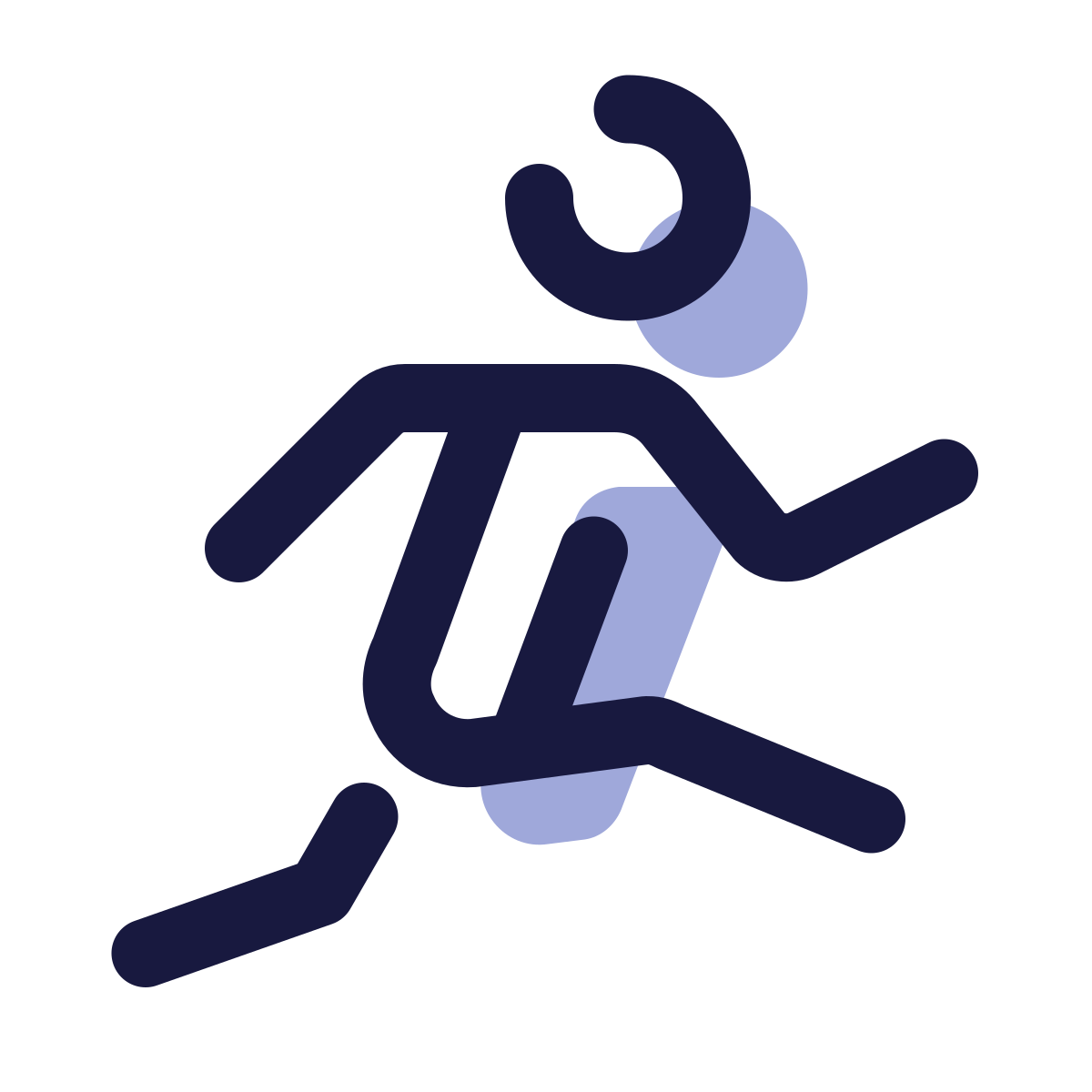 pulsar color style track and field icon