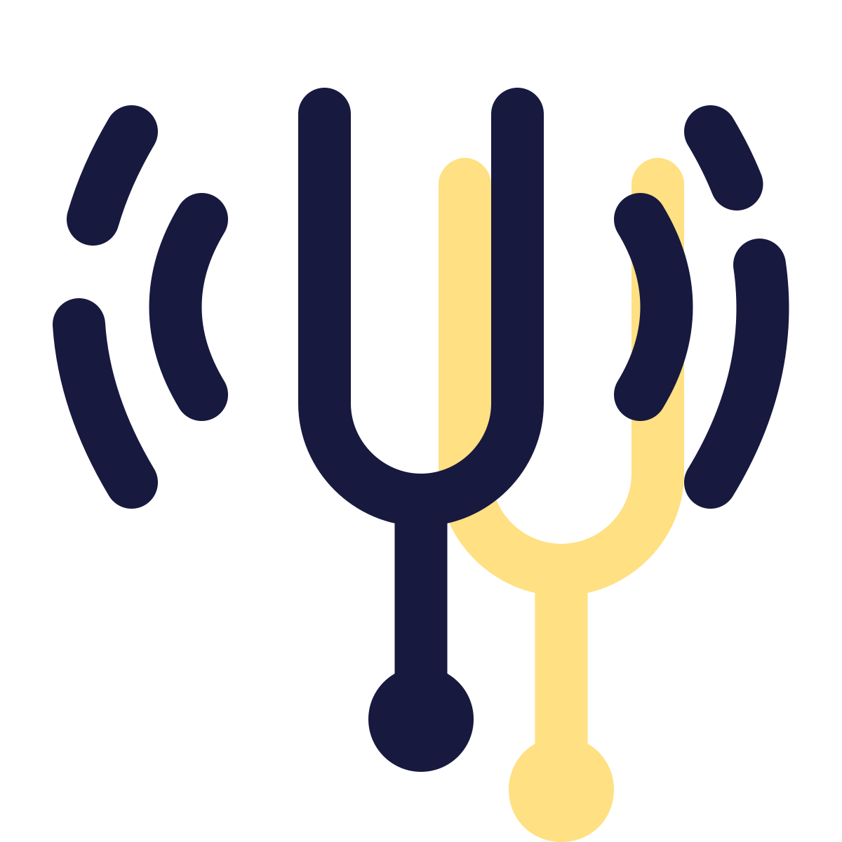 pulsar color style tuning fork icon