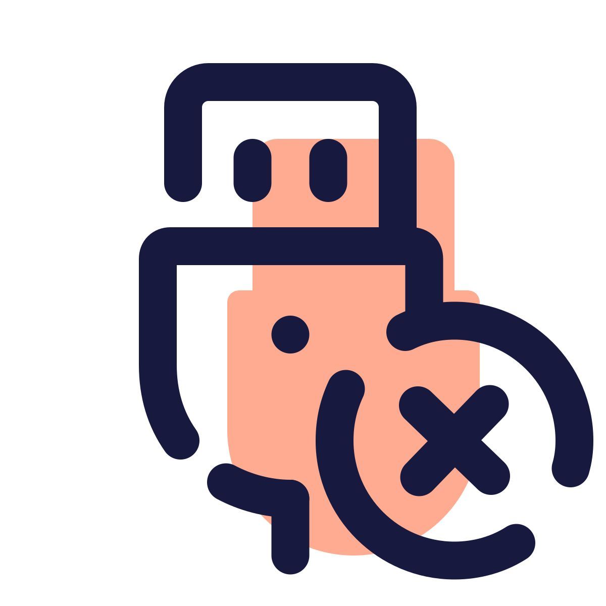 pulsar color style usb disconnected icon