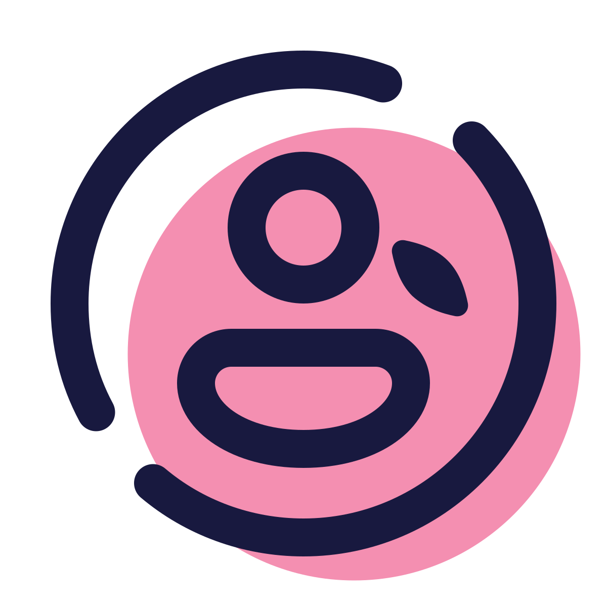pulsar color style user female circle icon