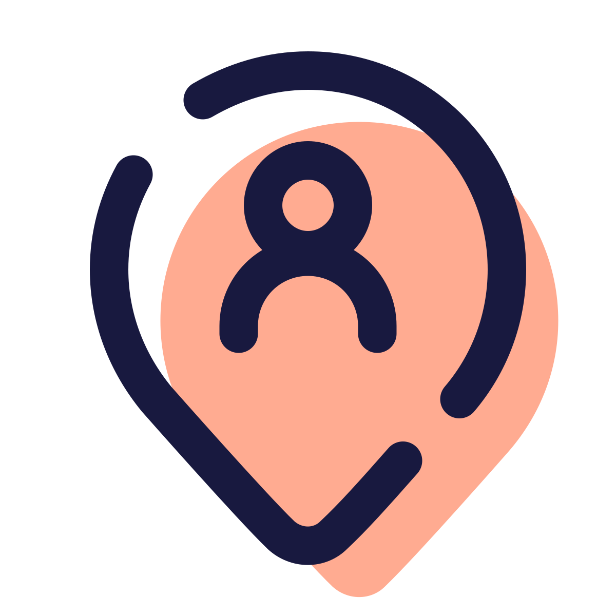 pulsar color style user location icon
