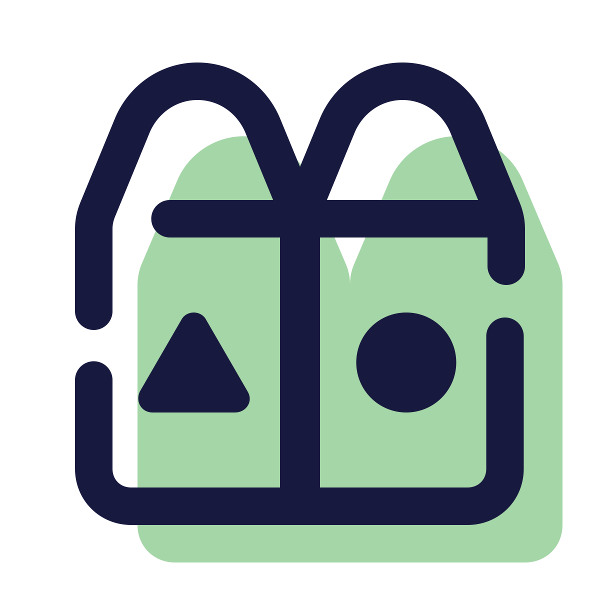 pulsar color style waste separation icon