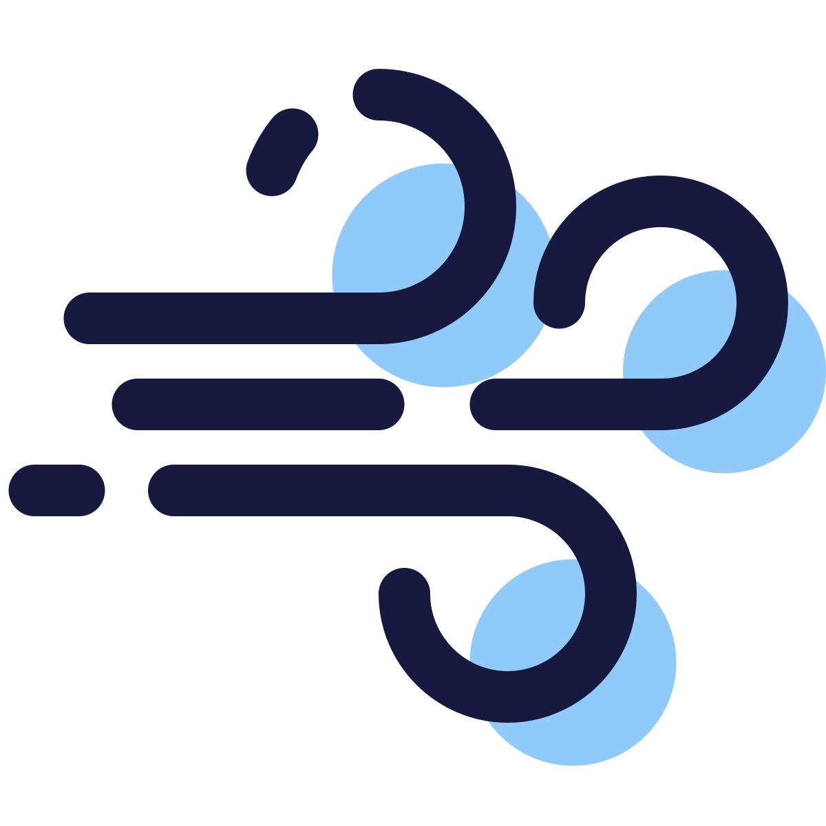 pulsar color style wind icon