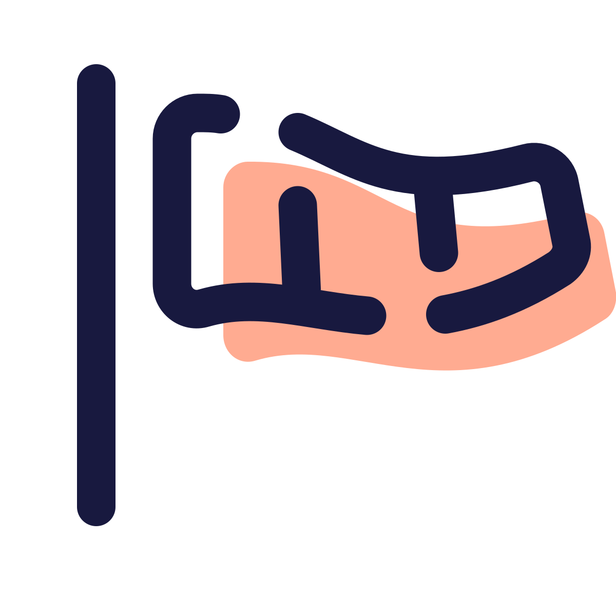 pulsar color style windsock icon
