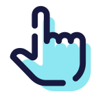 Hand Cursor icon in Pulsar Color Icons Style