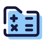 Math Folder icon in Pulsar Color Icons Style