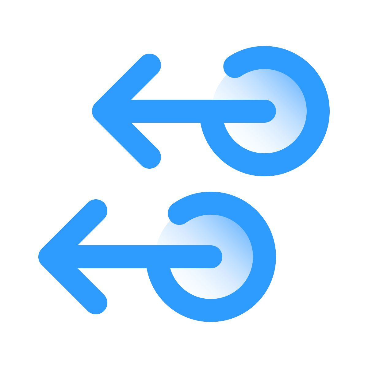 pulsar gradient style 两指向左滑动 icon