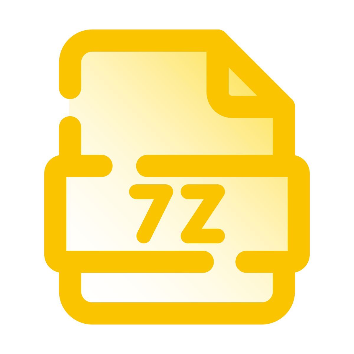 pulsar gradient style 7 zip icon