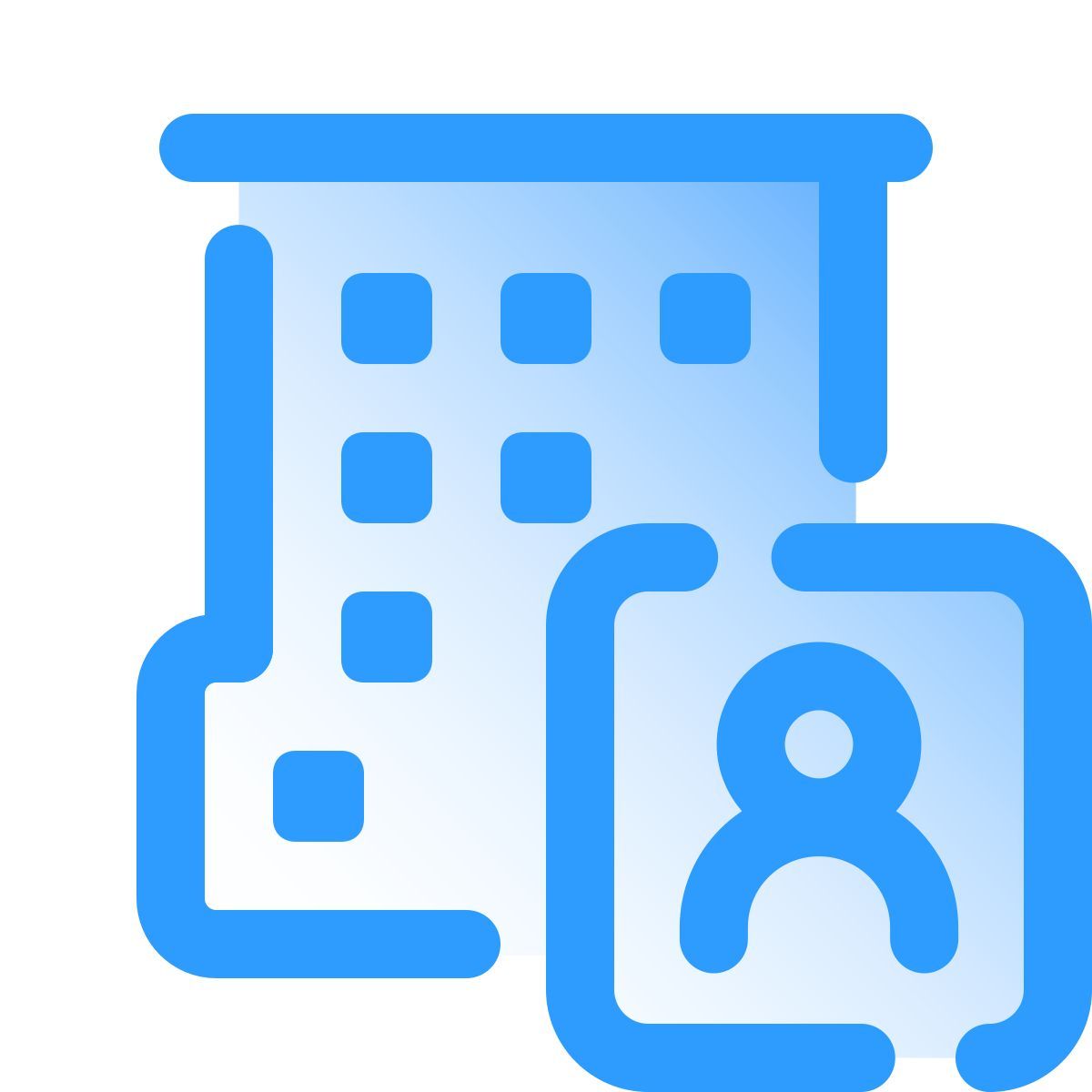 pulsar gradient style ajouter un employé à la société icon