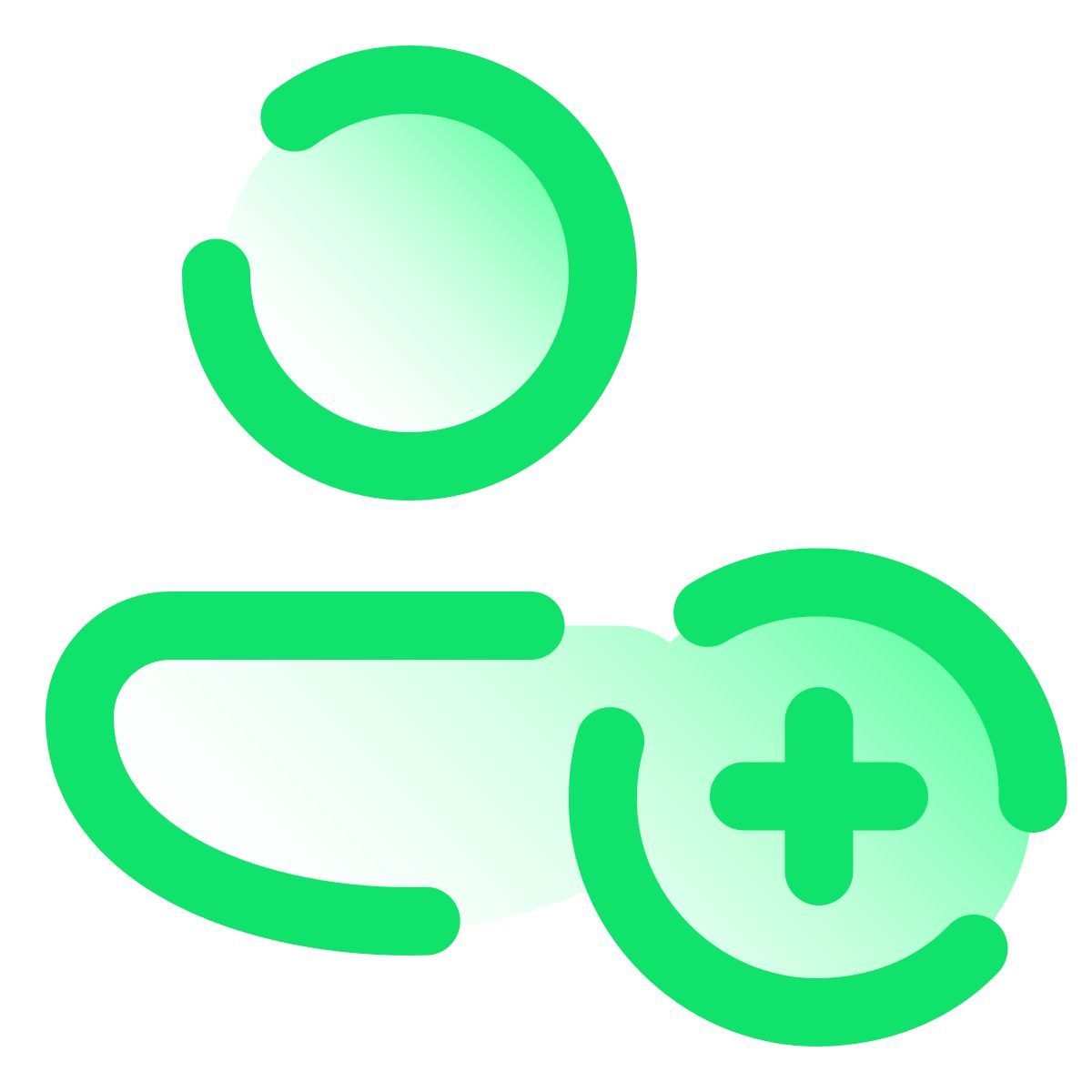 pulsar gradient style add user male icon