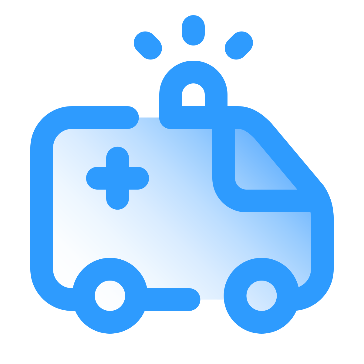 pulsar gradient style ambulance icon