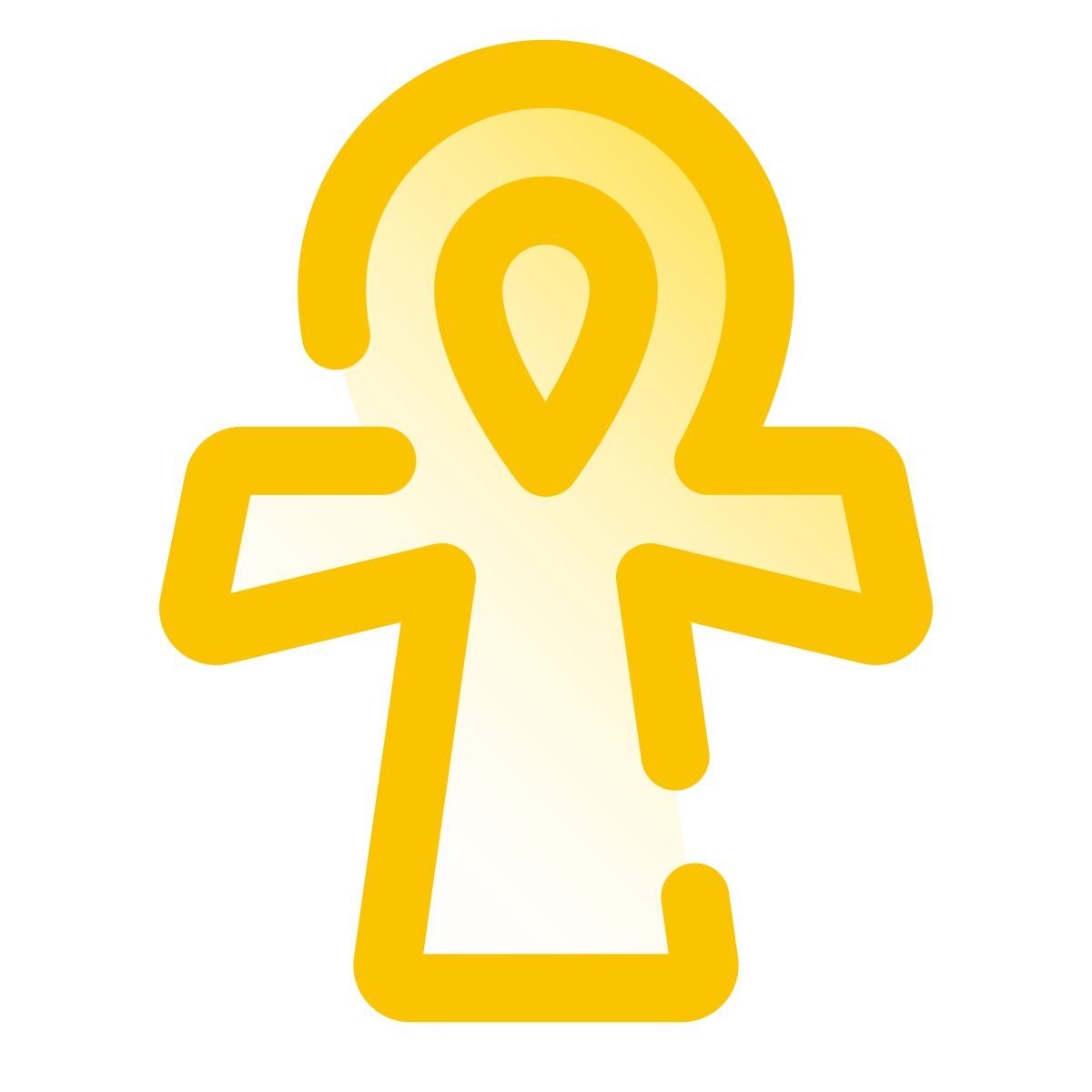 pulsar gradient style ankh icon