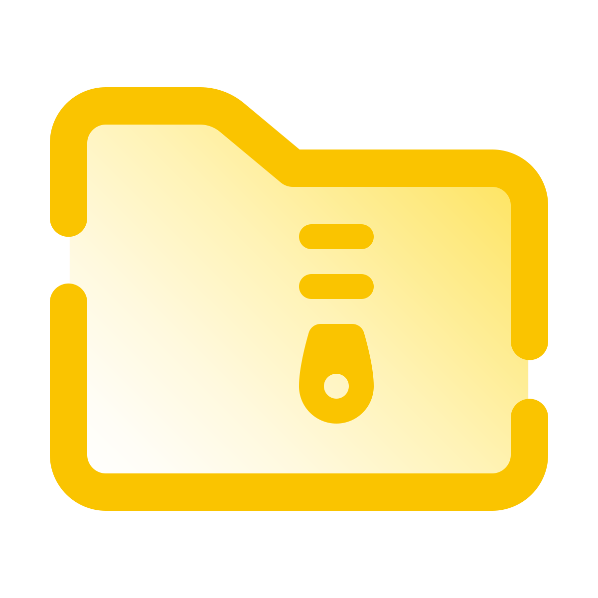 pulsar gradient style archive folder icon
