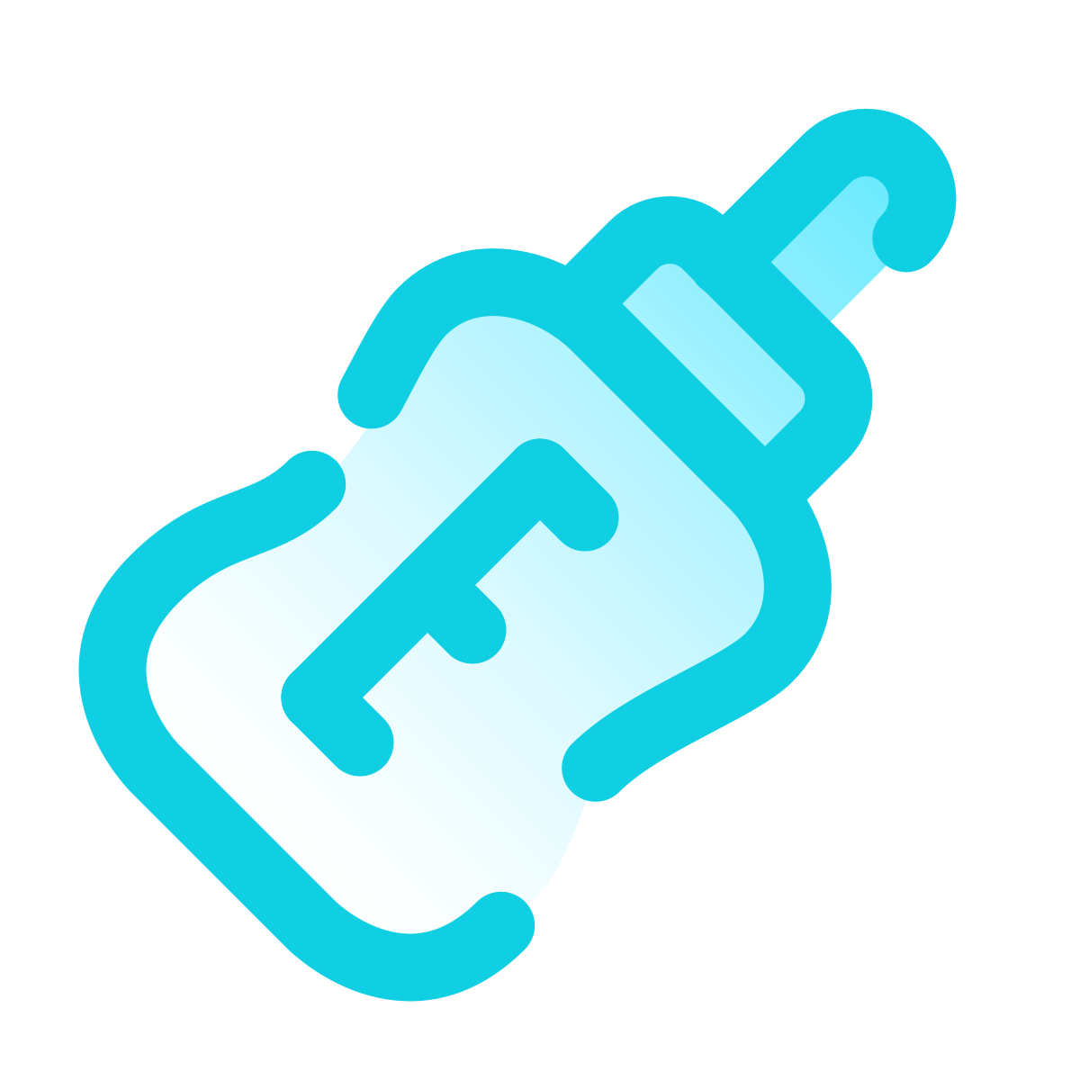 pulsar gradient style baby bottle icon