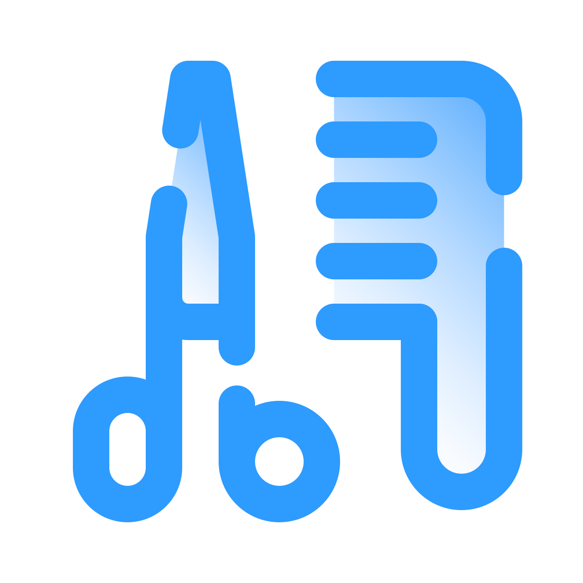 pulsar gradient style barbershop icon