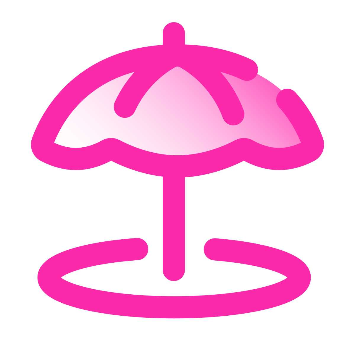 pulsar gradient style beach umbrella icon