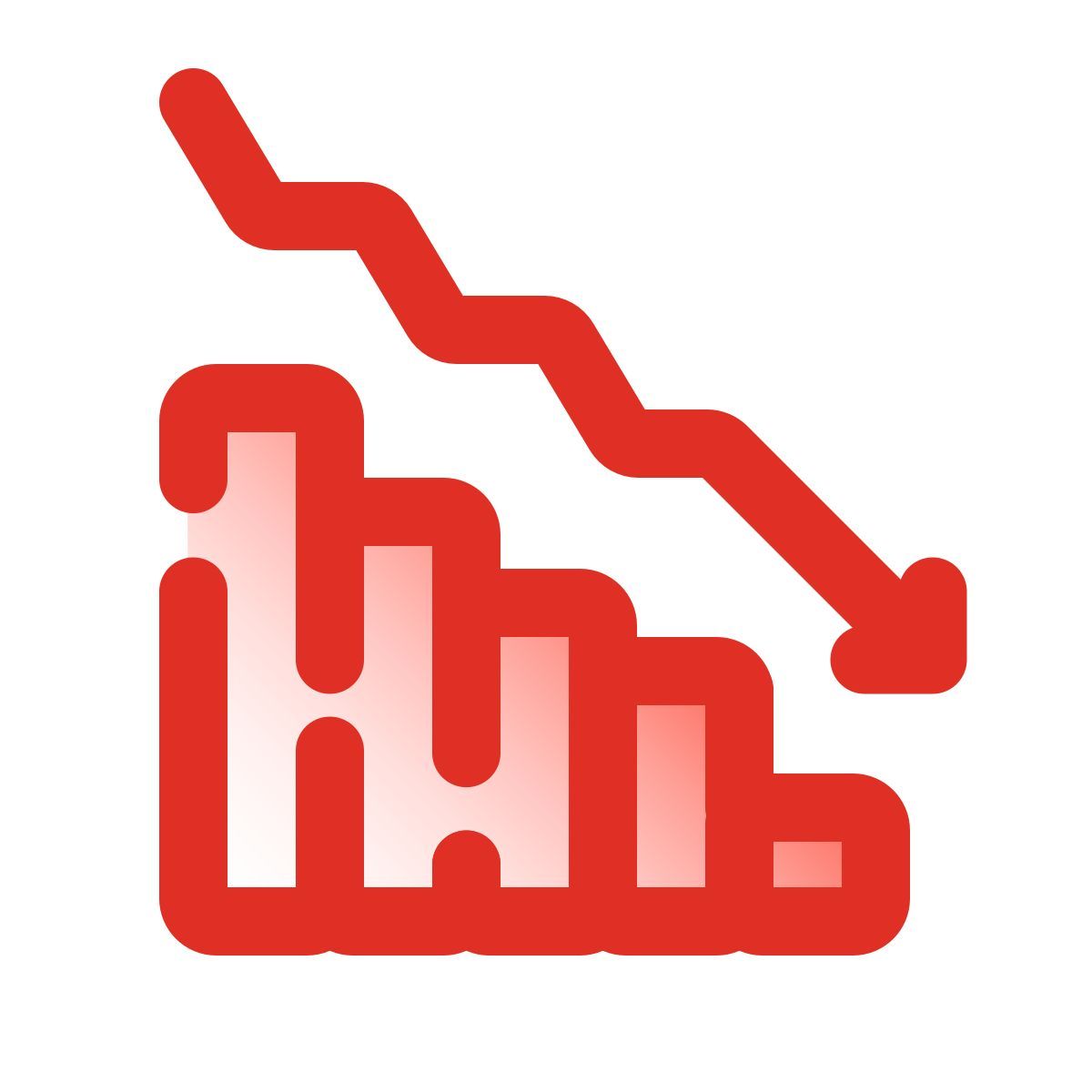 pulsar gradient style 看空 icon