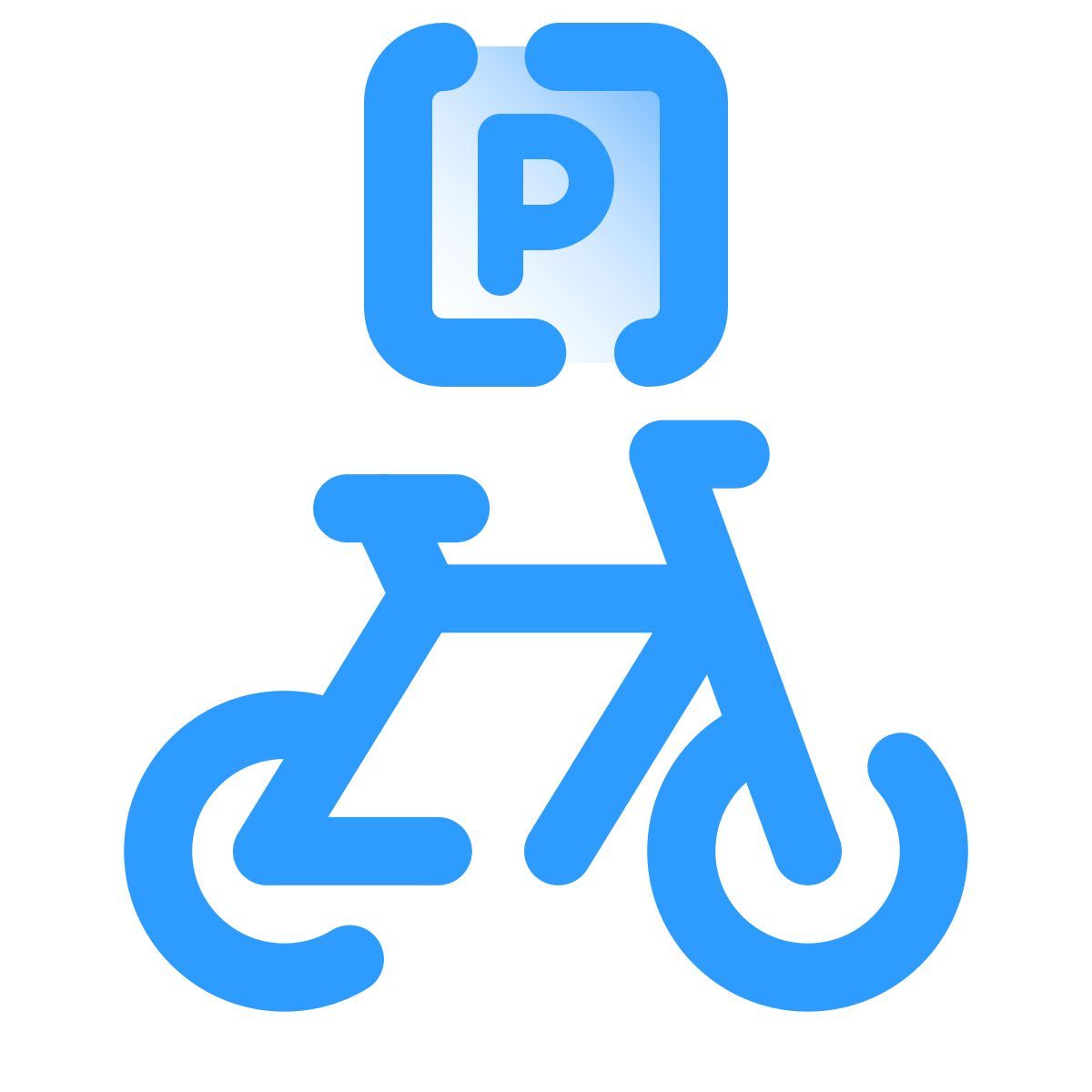 pulsar gradient style bike parking icon