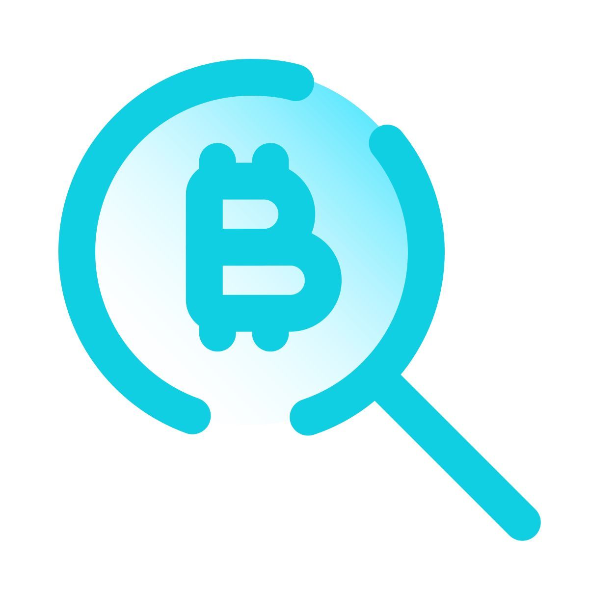 pulsar gradient style recherche bitcoin icon