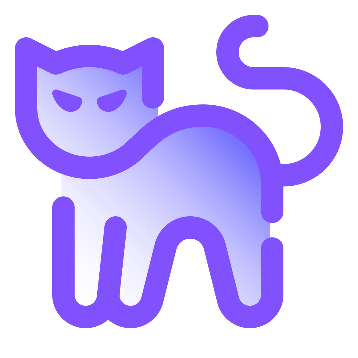 pulsar gradient style black cat icon