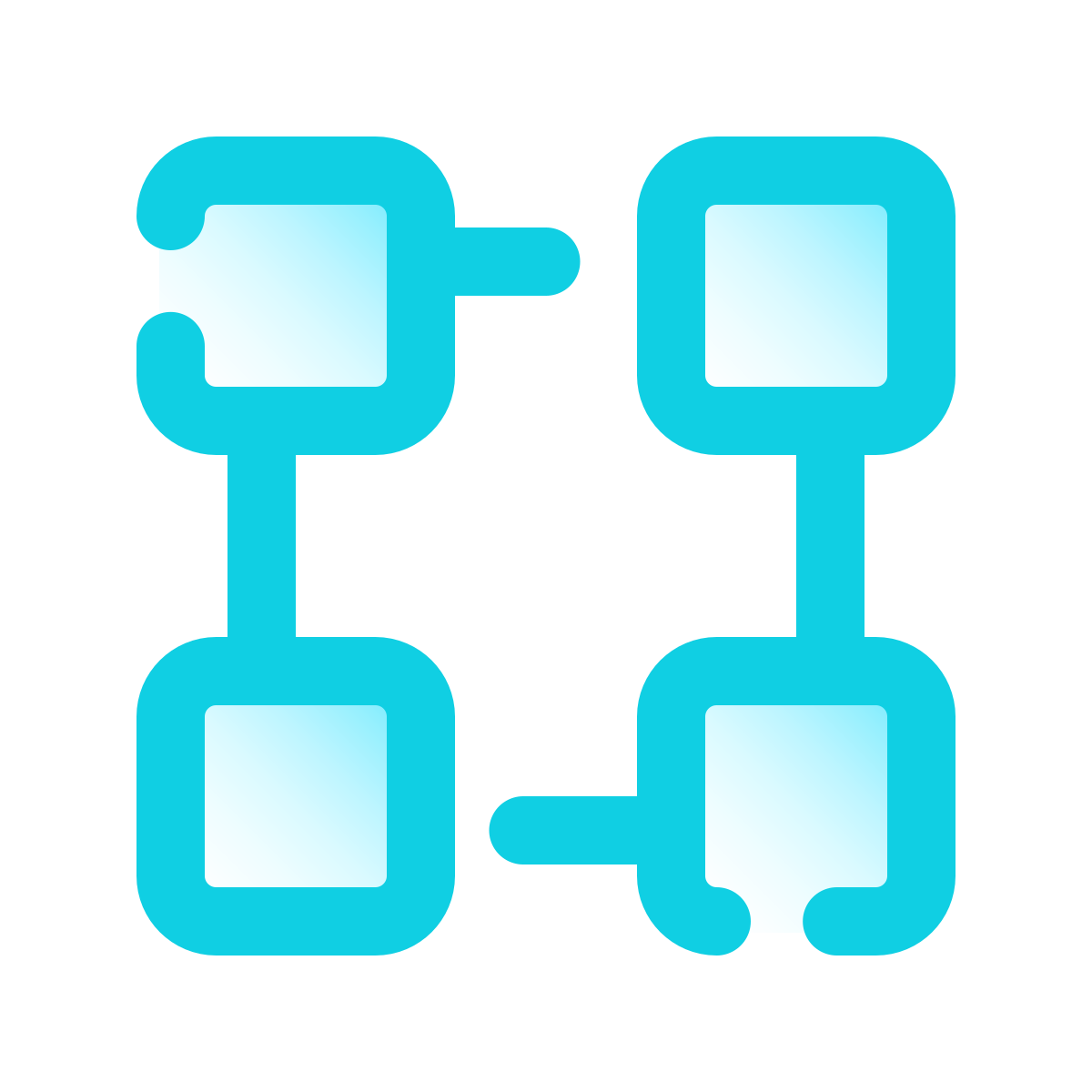 pulsar gradient style blockchain technology icon