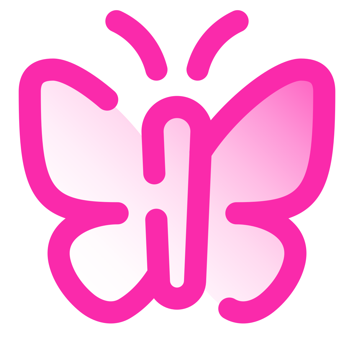 pulsar gradient style butterfly icon