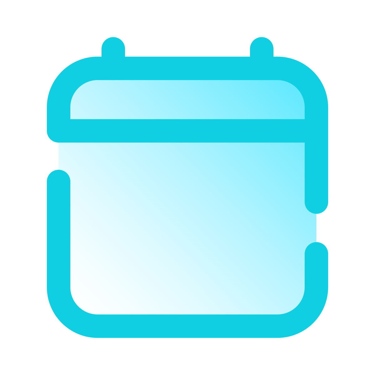 pulsar gradient style calendar icon