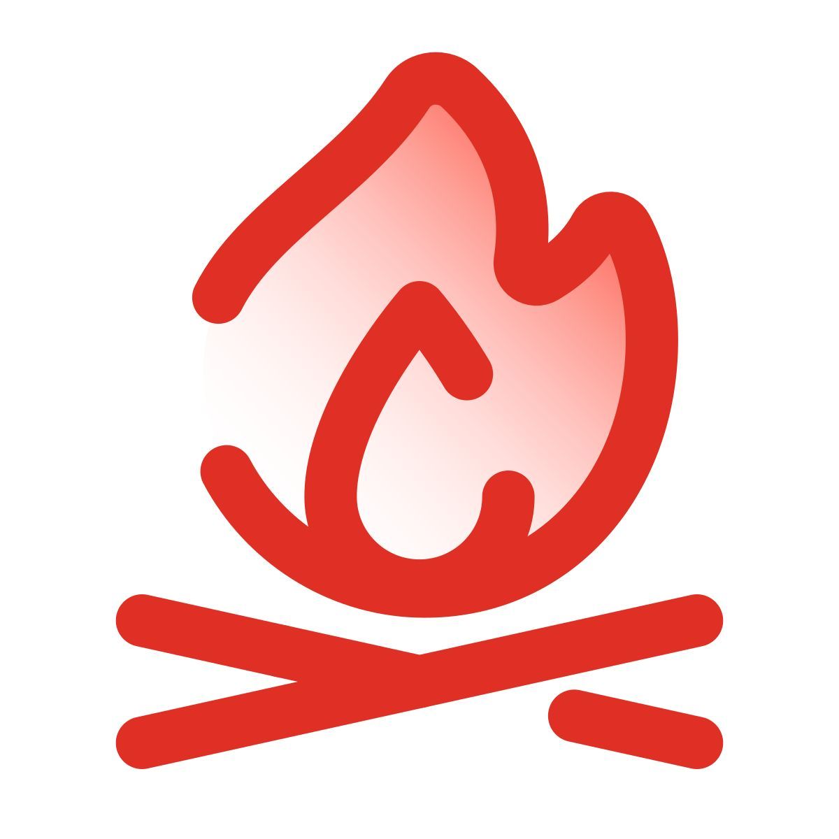 pulsar gradient style feu de camp icon