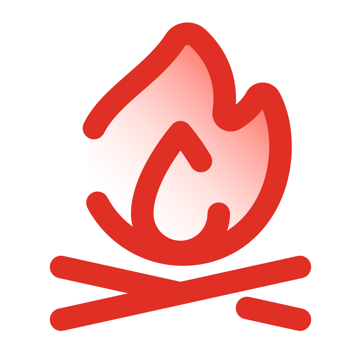 pulsar gradient style campfire icon
