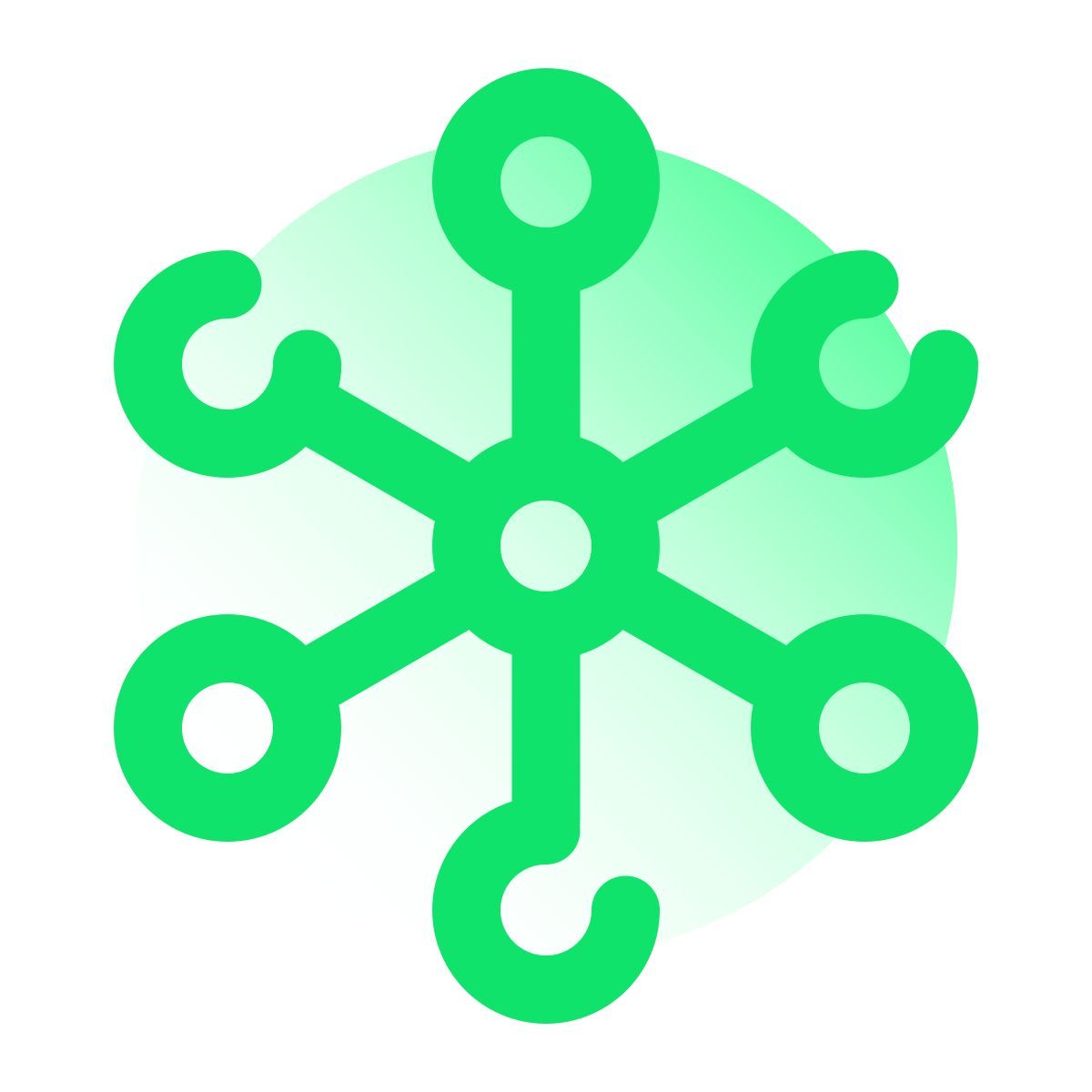 pulsar gradient style zentralisiertes netzwerk icon