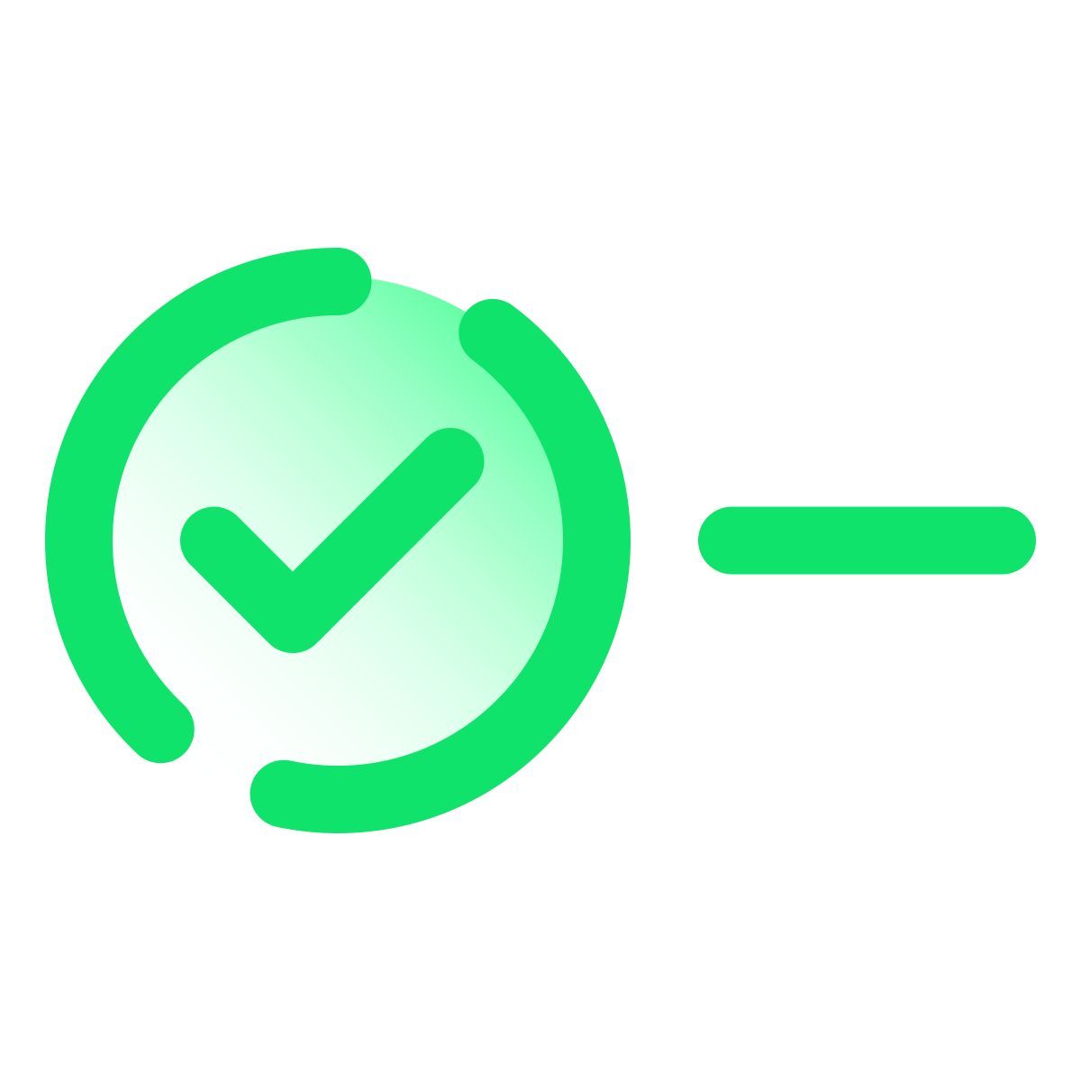 pulsar gradient style botão de opção marcado icon