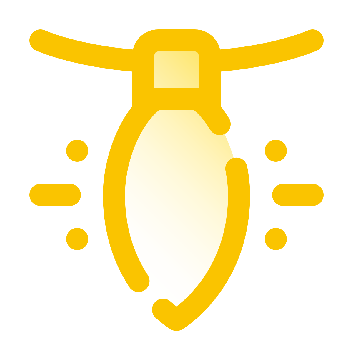 pulsar gradient style christmas bulb icon