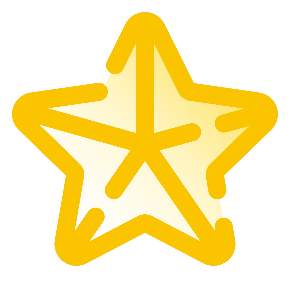 pulsar gradient style christmas star icon