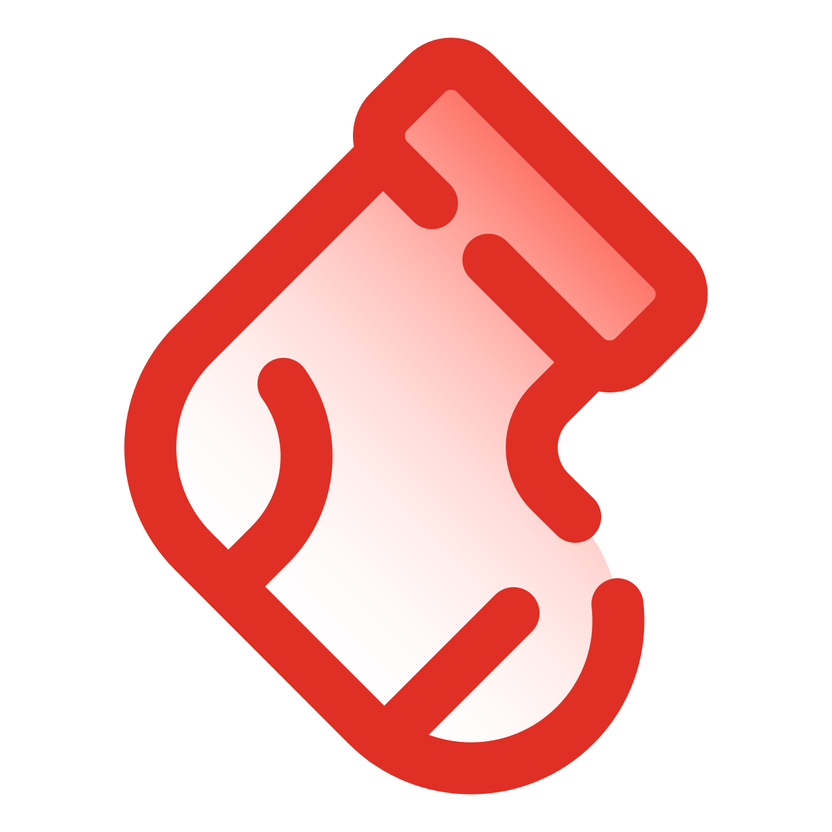 pulsar gradient style christmas stocking icon