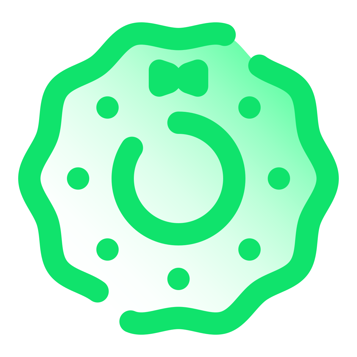 pulsar gradient style christmas wreath icon