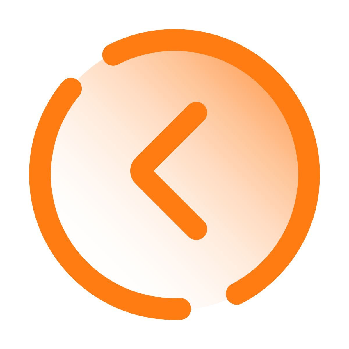 pulsar gradient style segno a v a sinsitra icon